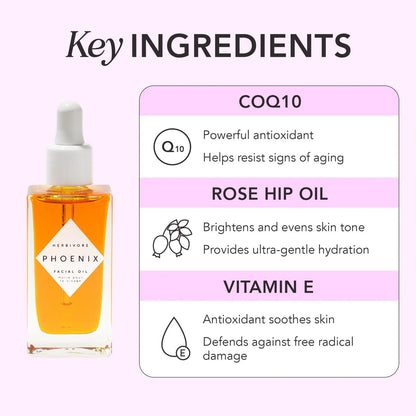HERBIVORE PHOENIX Rosehip Anti-Aging Face Oil 鳳凰油 - La Fée Beauty