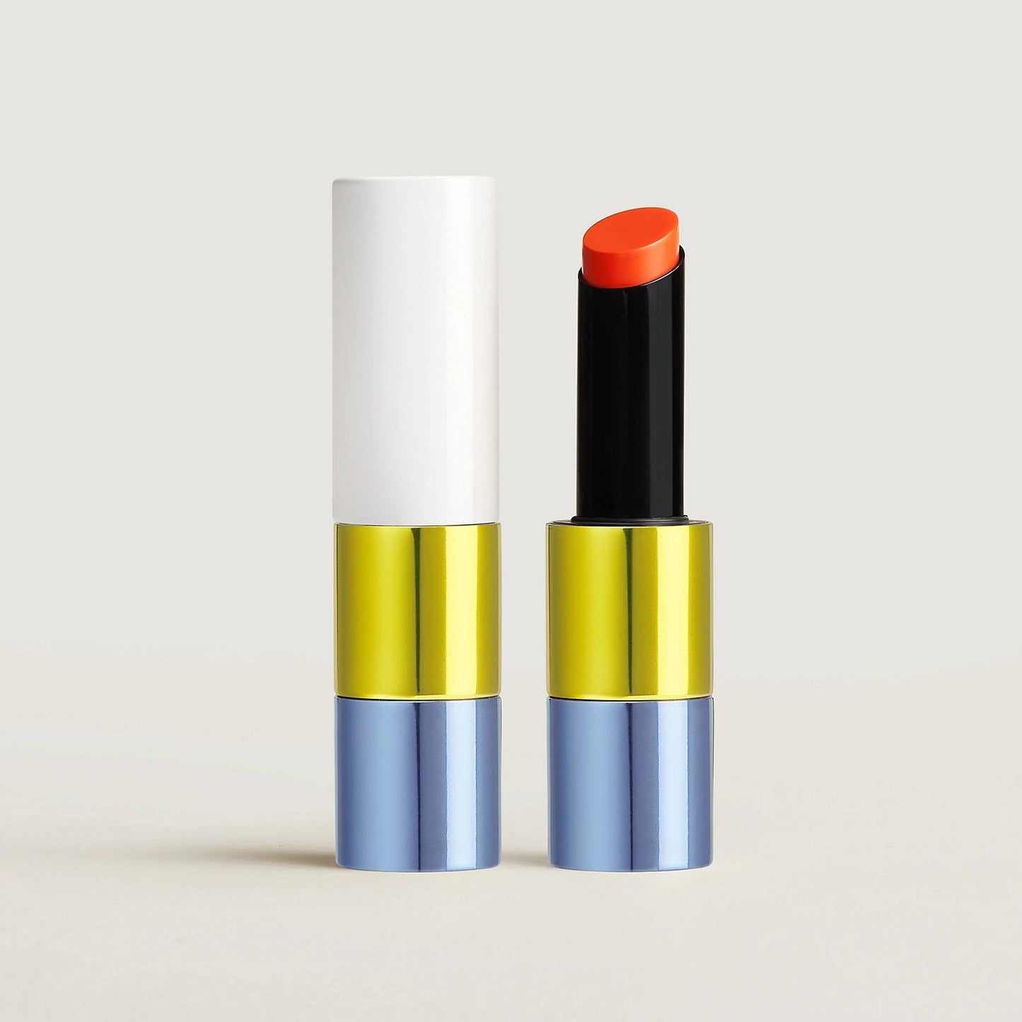 HERMES Rouge Brillant Silky 絲柔亮澤唇膏 28 ORANGE FLASH 橘色閃光 3g - La Fée Beauty