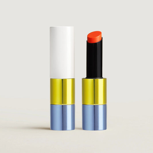 HERMES Rouge Brillant Silky 絲柔亮澤唇膏 28 ORANGE FLASH 橘色閃光 3g - La Fée Beauty