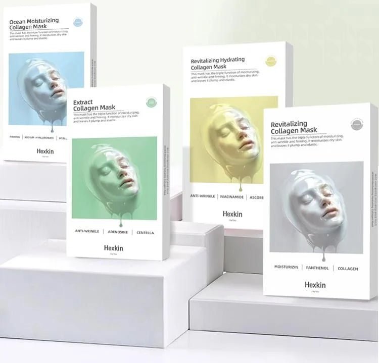 HEXKIN 赫詩琴 Revitalizing Collagen Facial Mask 煥顏膠原蛋白 23g*10pcs - La Fée Beauty