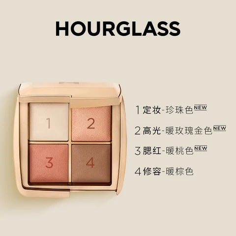 HOURGLASS AMBIENT LIGHTING PALETTE - DREAM EDIT 柔光亮顏四色盤 月兔盤 - La Fée Beauty