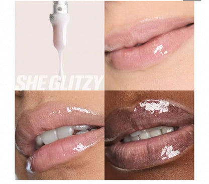 HUDA BEAUTY 新品 FAUX FILLER Extra Shine Lip Gloss 鏡面閃亮唇釉 3.9ml She Glitzy - La Fée Beauty