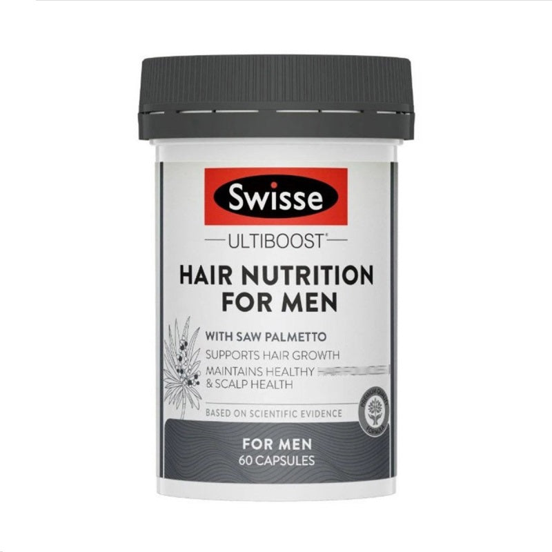 澳洲 Swisse Ultiboost 男士養髮營養膠囊 60粒 健康頭皮皮囊 支持頭髮生長