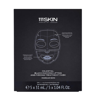 111SKIN Celestial Black Diamond Lifting and Firming Treatment Mask 黑鑽提升緊致面膜 5片