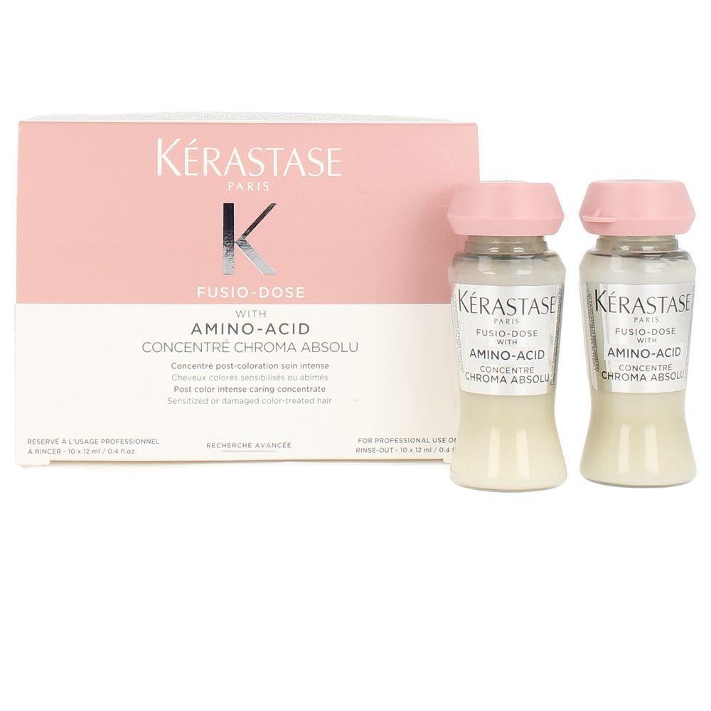 Kerastase 卡詩 FUSIO DOSE with Amino-Acid Concentre Chroma Absolu 綻光染後護理精華 10x12ml - La Fée Beauty