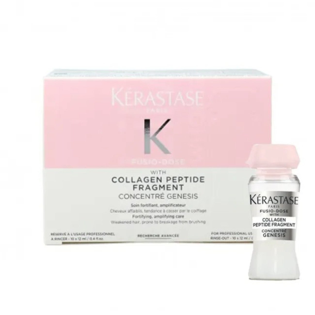 Kerastase 卡詩 FUSIO DOSE with collagen peptide fragment Concentre Genesis 防掉強韌髮絲修護精華 10x12ml - La Fée Beauty