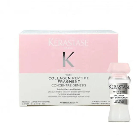 Kerastase 卡詩 FUSIO DOSE with collagen peptide fragment Concentre Genesis 防掉強韌髮絲修護精華 10x12ml - La Fée Beauty