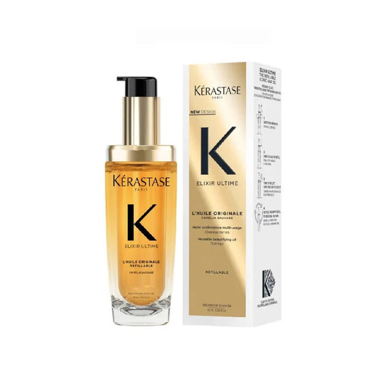 Kerastase 卡詩Kerastase Elixir Ultime L'HUILE ORIGINALE REFILLABLE 極緻全效修護精華 75ml - La Fée Beauty