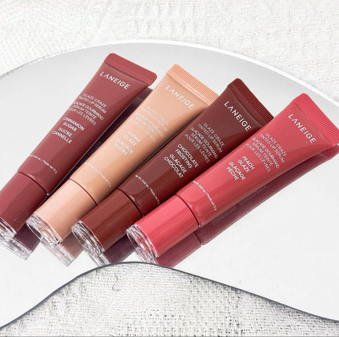 Laneige 蘭芝 2025新款￼￼ 多肽有色唇膏唇精華唇蜜 12g Peach Glaze - La Fée Beauty