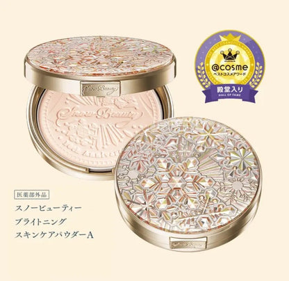 日本 MAQuillAGE Snow Beauty 2023 日夜兩用美白護膚蜜粉餅 - La Fée Beauty