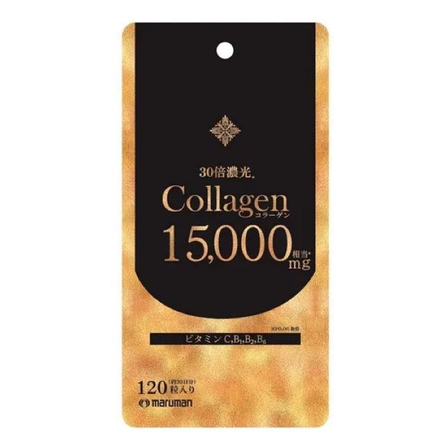 日本 maruman 膠原蛋白肽膠囊30倍濃光 120粒 - La Fée Beauty