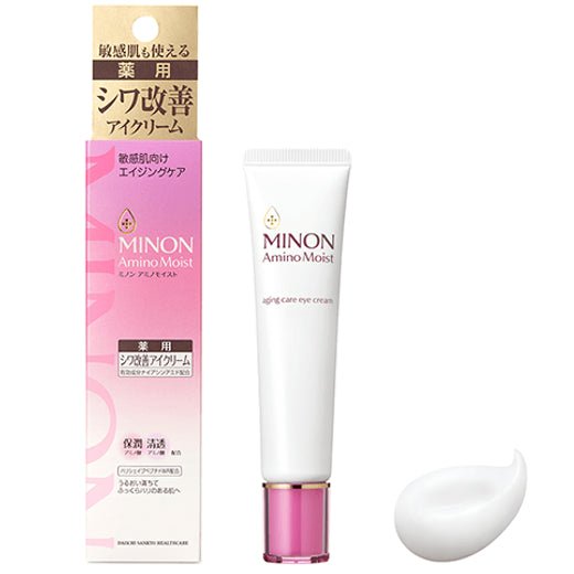 日本MINON 敏感肌用抗皺緊緻亮采撫紋眼霜 Amino Moist Aging Care Eye Cream 25g - La Fée Beauty