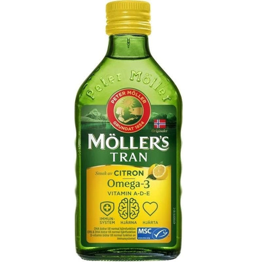 挪威 MOLLER'S 深海鱈魚液體魚肝油(檸檬味) 250ml - La Fée Beauty
