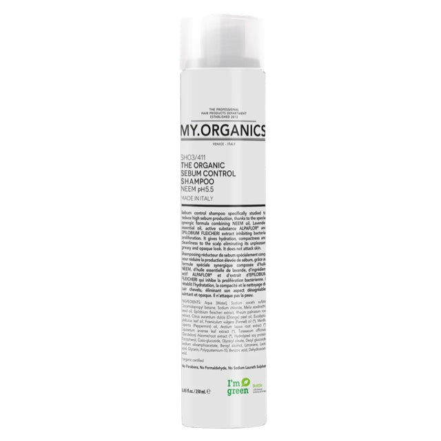 My Organics 控油注水有機洗髮露 SEBUM CONTROL SHAMPOO 250ML - La Fée Beauty