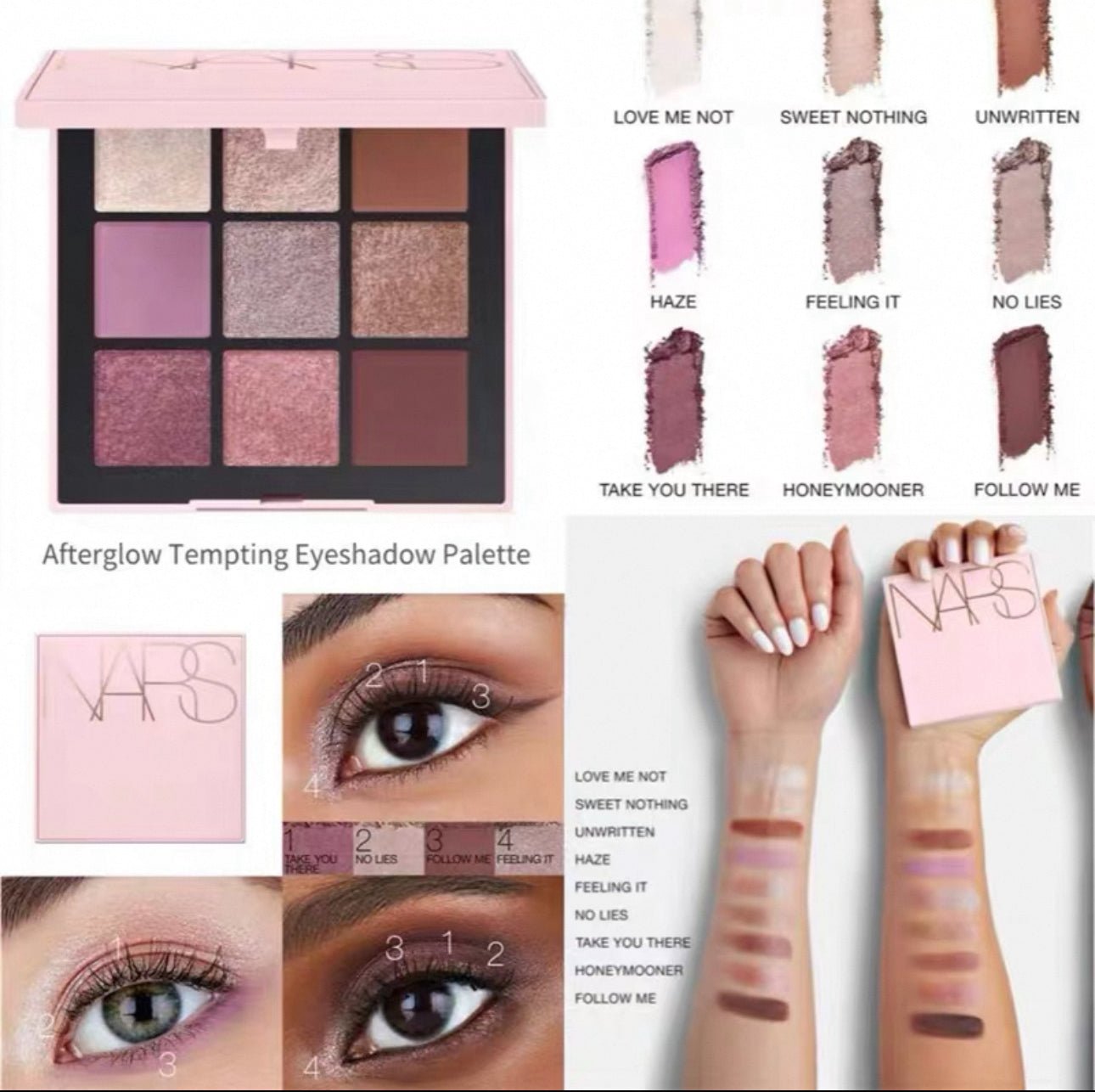 NARS 納斯 AFTERGLOW悅光誘惑眼影組合 限量甜蜜的誘惑 - La Fée Beauty