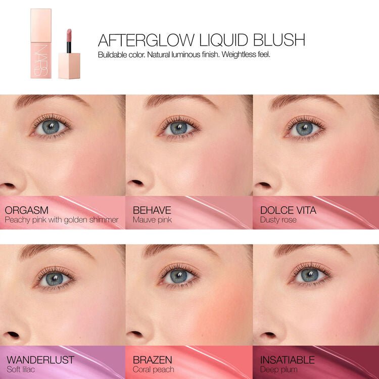 NARS AFTERGLOW悅光透亮胭脂液 7g - La Fée Beauty