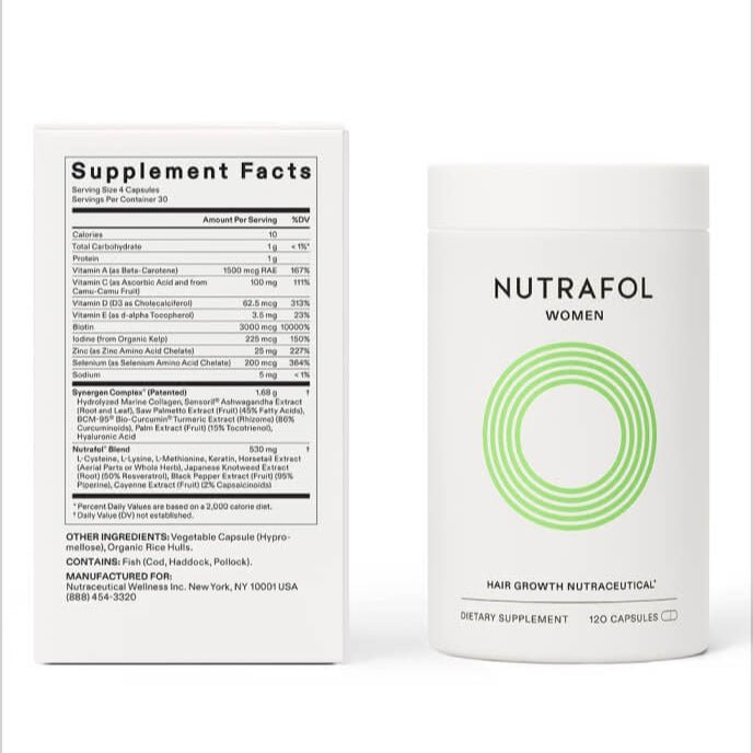 章小蕙推薦 Nutrafol 女性 生髮補充劑 讓頭髮更濃密強韌 120粒 - La Fée Beauty