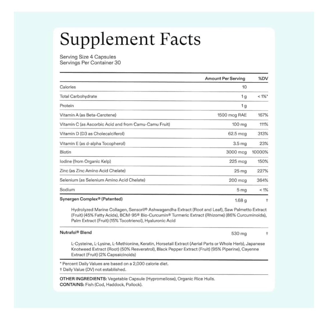 章小蕙推薦 Nutrafol 女性 生髮補充劑 讓頭髮更濃密強韌 120粒 - La Fée Beauty