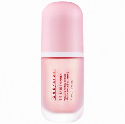ONE/SIZE B12 BASE THINNER Vitamin Pearl Serum 維他命B12妝前精華乳 珠光提亮 隔離打底霜 豐盈保濕 30ml - La Fée Beauty