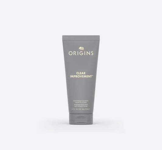 Origins悅木之源 CLEAR IMPROVEMENT™ Blackhead Clearing Charcoal Mask 活性炭黑頭潔淨面膜 75ml - La Fée Beauty