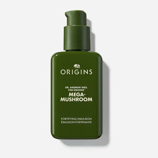 Origins悅木之源 Mega-Mushroom Fortifying Emulsion 新升級 Dr.Andrew Weil For Origins™靈芝菇菌抗逆健水凝乳液 100ml - La Fée Beauty