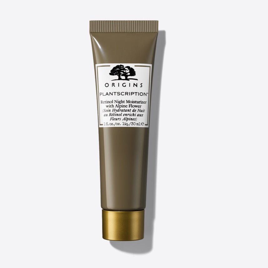 Origins悅木之源 PLANTSCRIPTION™ Retinol Night Moisturizer With Alpine Flower 悅肌再生逆齡抗皺維A晚霜 30ml - La Fée Beauty