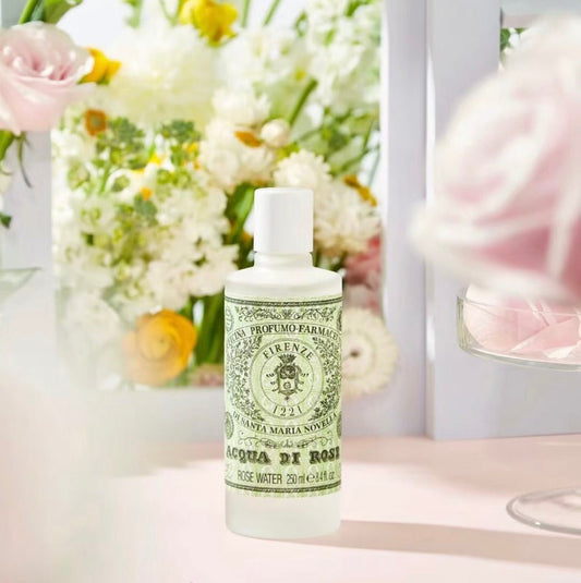 SANTA MARIA NOVELLA ACQUA DI FIOR D'ARANCIO ROSE WATER 意大利當代皇室御用品牌:聖塔瑪利亞諾維拉修道院-玫瑰保濕亮白水 250ml - La Fée Beauty
