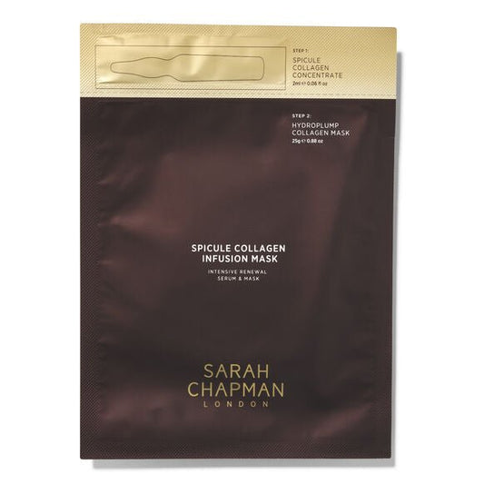 新款上市 Sarah Chapman Spicule Collagen Infusion Mask 面膜兩步式導入膠原煥膚細膩毛孔 1片 - La Fée Beauty