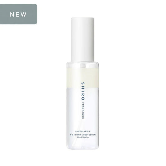 日本 SHIRO [限量] CHEER APPLE OIL IN HAIR ＆ BODY SERUM 清香甜蘋 髮肌雙層精華 80ml - La Fée Beauty