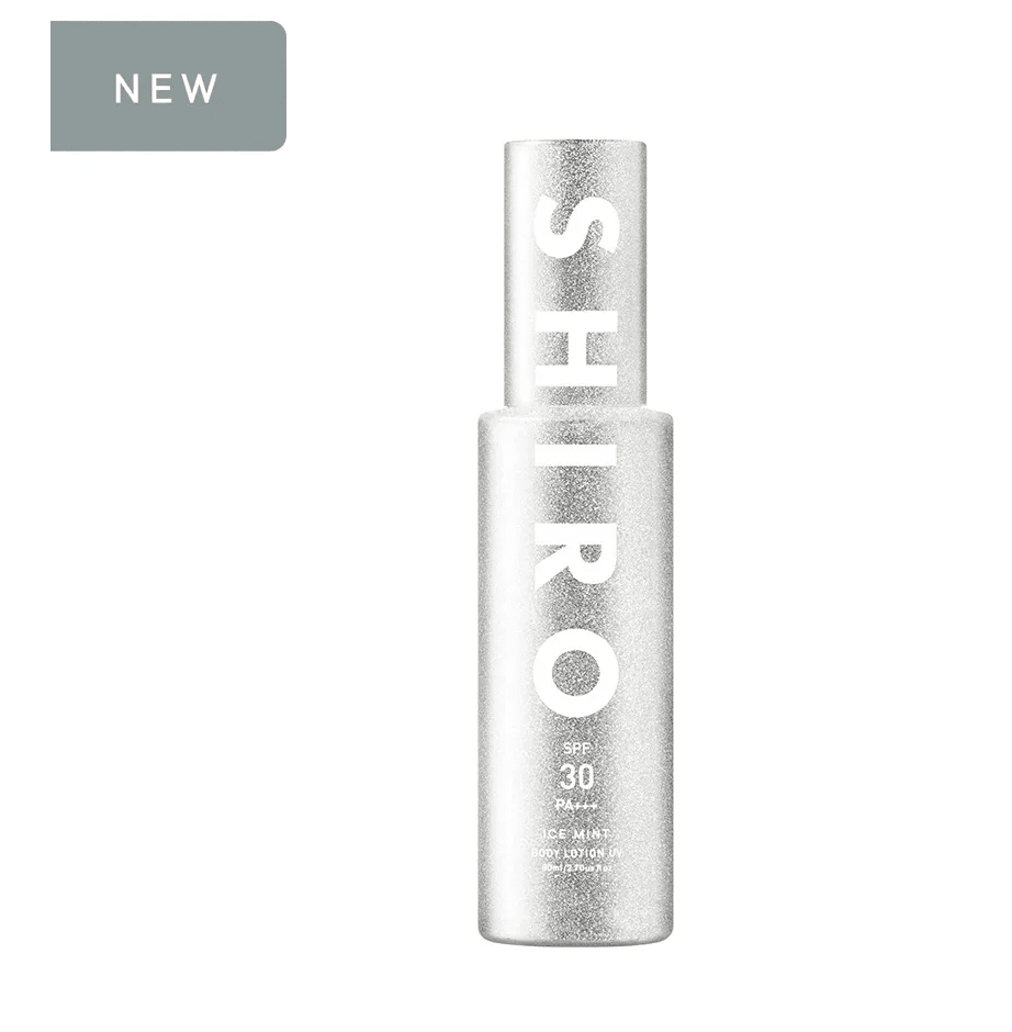 日本 Shiro Ice Mint Body Lotion UV 夏季限定冰感身體防曬乳液 80ML - La Fée Beauty