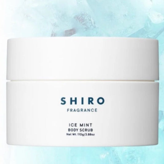 日本 SHIRO 有機品牌 冰涼薄荷身體磨砂膏 ICE MINT BODY SCRUB 110g - La Fée Beauty