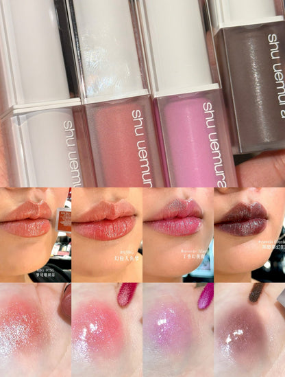 Shu uemura 植村秀 全新升級 絹感潤護水光星閃唇釉 5.6g - La Fée Beauty