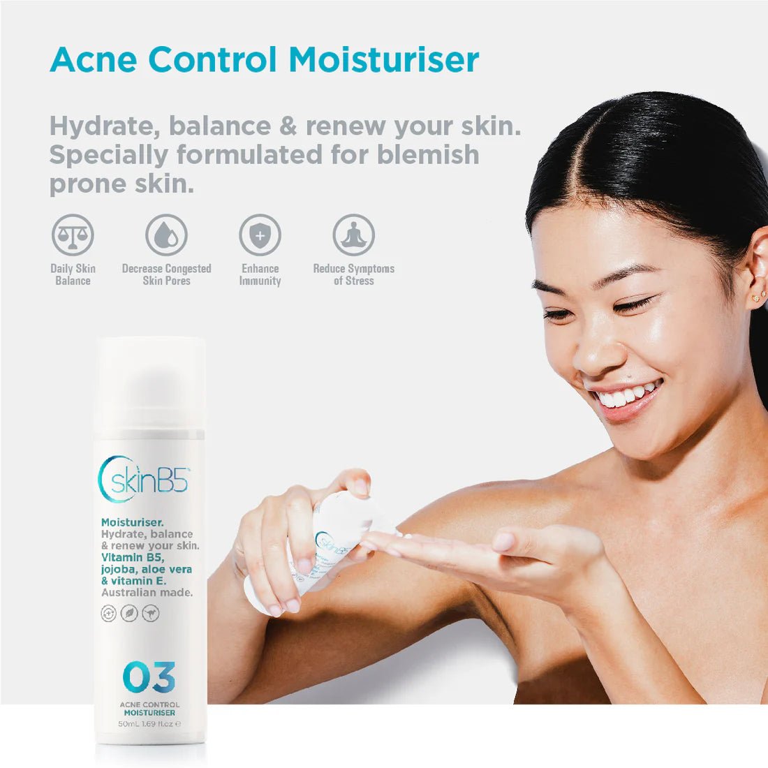 SkinB5 Acne Control Moisturiser 控痘補濕修護乳 50ml - La Fée Beauty