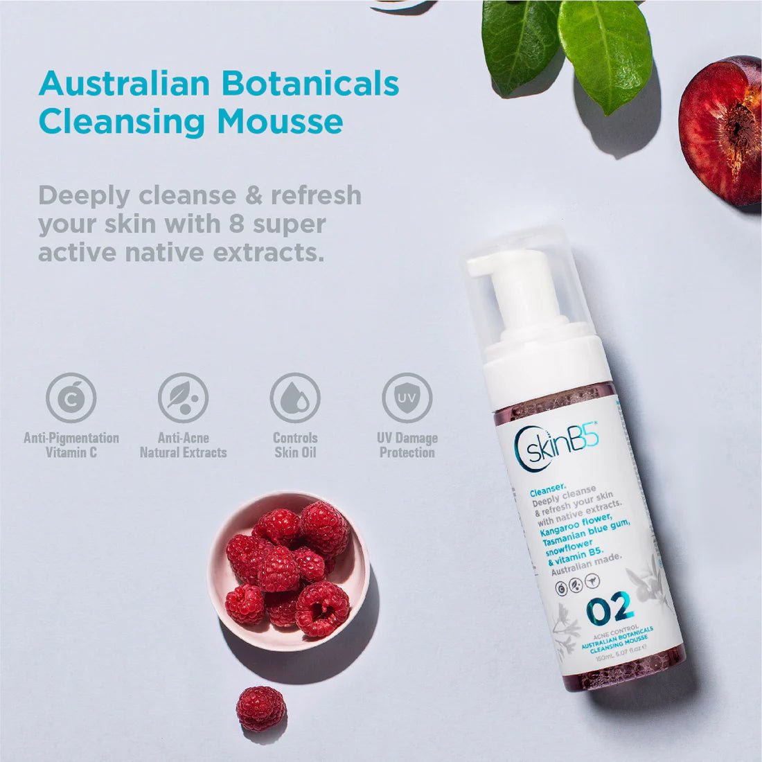 SkinB5 Australian Botanicals Cleansing Mousse 草本潔面慕斯 150ml - La Fée Beauty