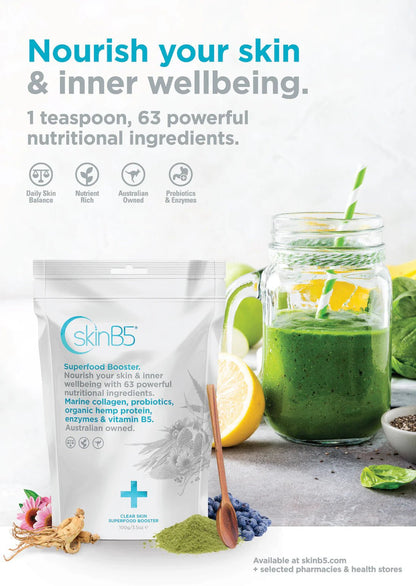 SkinB5 Clear Skin Superfood Booster超級淨膚營養粉 100g - La Fée Beauty