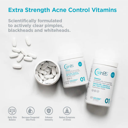 SkinB5 Extra Strength Acne Control Vitamins 特強痤瘡控製片 - La Fée Beauty