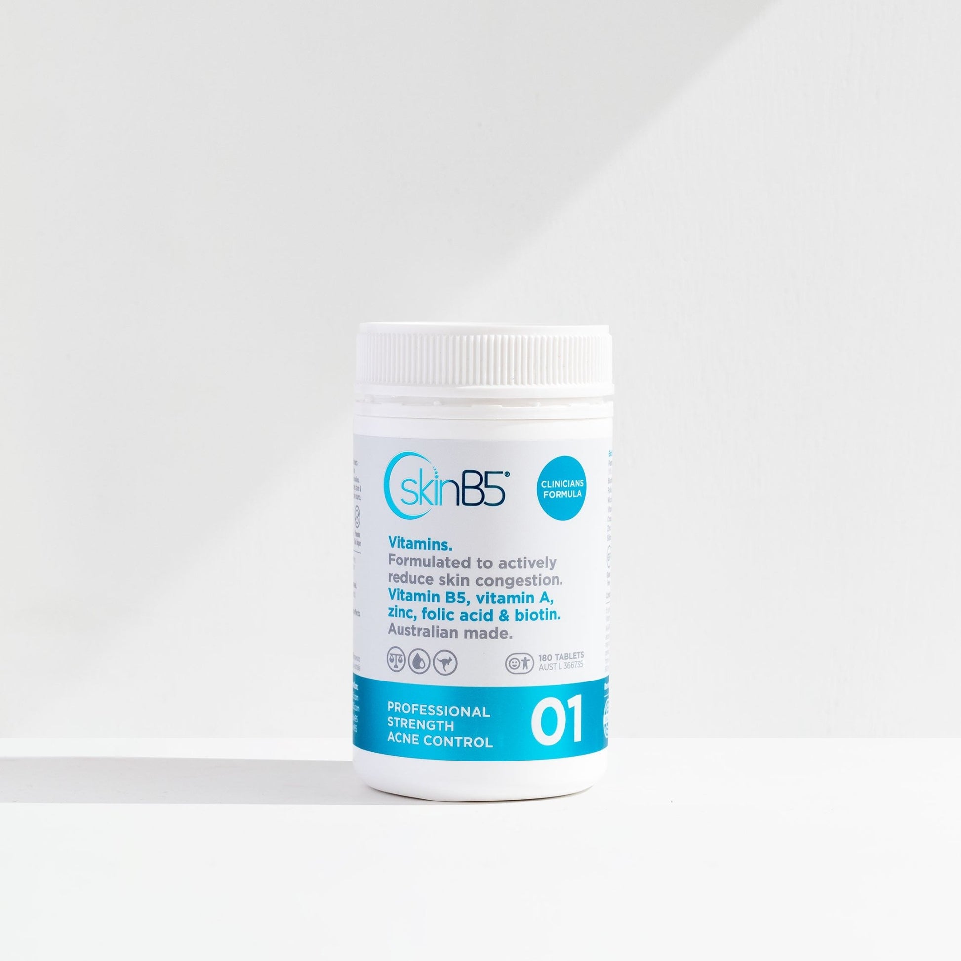 SkinB5 Professional Strength Acne Control Vitamins 臨床加強版 特強痤瘡控製片 180粒 - La Fée Beauty