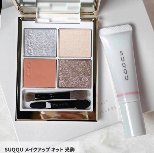 日本 SUQQU 人氣眼影盤 Signature Color Eyes 150 光飾 HIKARIKAZARI 和限量版液體腮紅104 桃雲 MOMOGUMO - La Fée Beauty