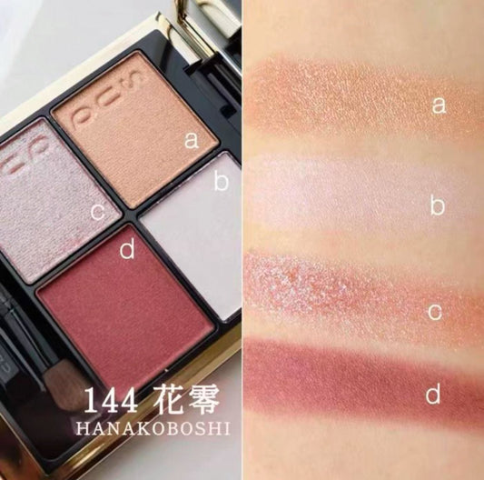 日本 本土版 SUQQU Signature Colour Eyes 四色眼影盤 144 花零 - La Fée Beauty