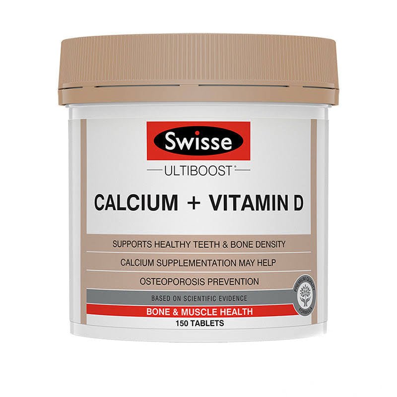 澳洲 Swisse Ultiboost 鈣片+維生素D 成人孕婦老人補鈣 150粒 - La Fée Beauty