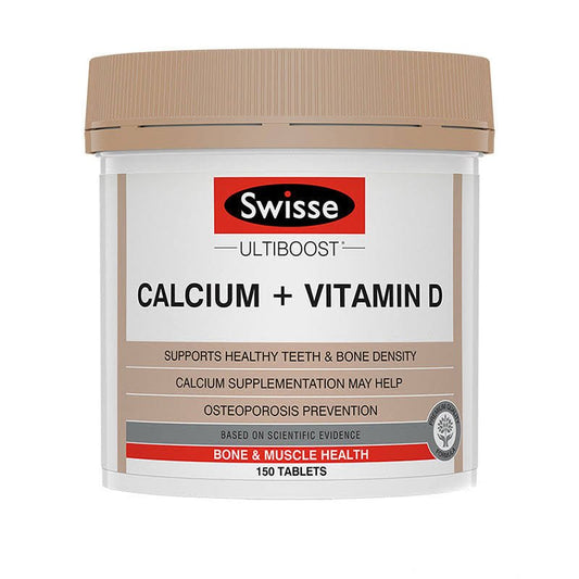 澳洲 Swisse Ultiboost 鈣片+維生素D 成人孕婦老人補鈣 150粒 - La Fée Beauty