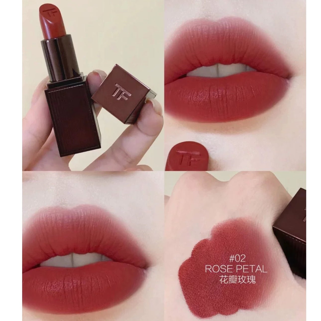 TOMFORD 激情幻魅唇膏 02 Rose Petal花瓣玫瑰 3g - La Fée Beauty