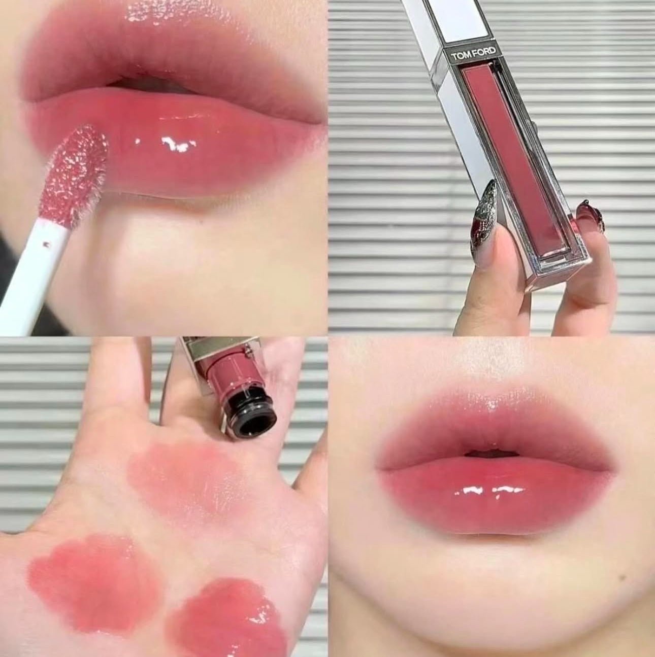 TOMFORD 2024聖誕限定 雪映流光限定鏡面唇蜜22 荔枝玫瑰 - La Fée Beauty