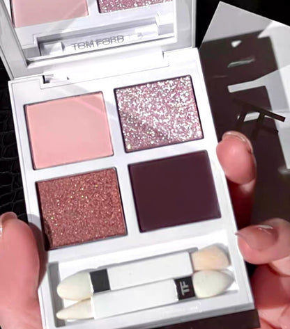 TOMFORD 白盤限定 24聖誕限量 雪映流光眼影盤 01-black diamond - La Fée Beauty