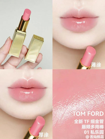 TOMFORD 湯姆福特 全新細金管 唇頰多用棒 Soleil Lip Balm 2.7g - La Fée Beauty