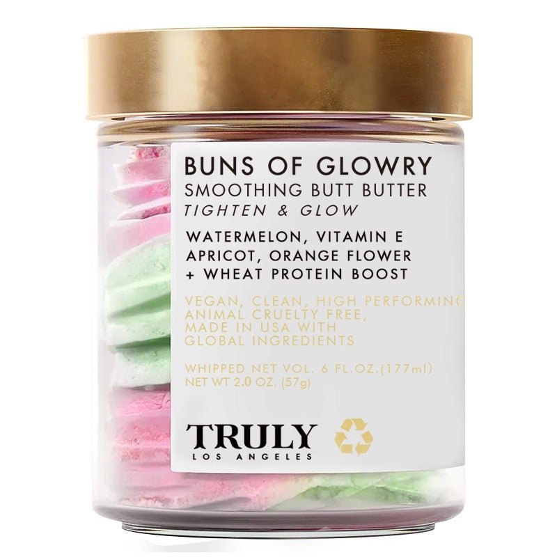 Truly Buns of Glowry Tighten & Glow Smoothing Butt Butter 緊俏收臀 提升修護蜜桃臀 美臀霜57g - La Fée Beauty