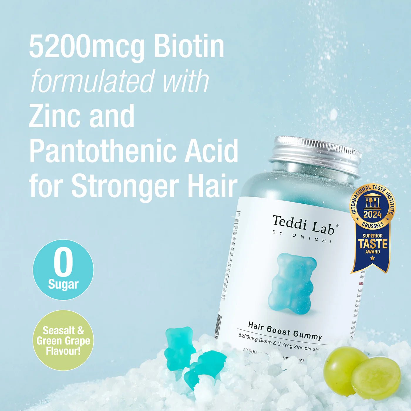 澳洲 Unichi 生髮養髮 小熊軟糖 60粒裝 - La Fée Beauty
