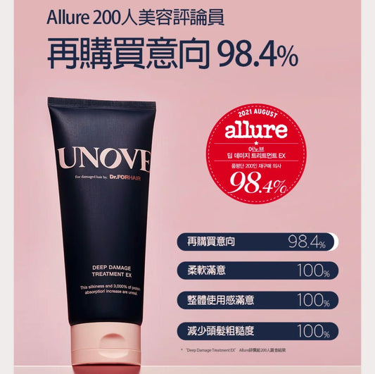 韓國熱賣中 人氣UNOVE深層修護受損髮膜 320ml - La Fée Beauty