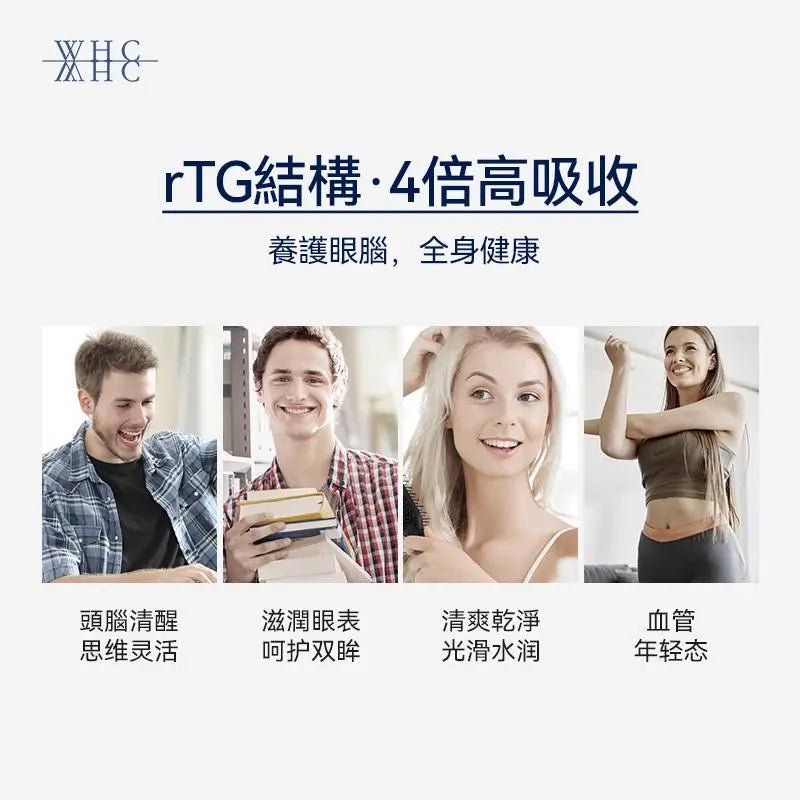 WHC 95%高純度純淨魚油 百搭0負擔 心腦血管全守護 UnoCardio X2小紅帽 60粒 - La Fée Beauty