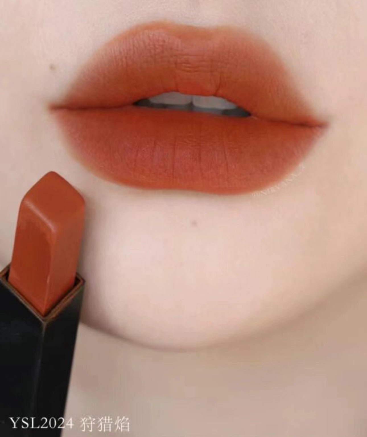 YSL 小金條 極緻啞光唇膏 新色2024 落日暖橘 Fiery Vermillion 1.2G 旅行裝 - La Fée Beauty